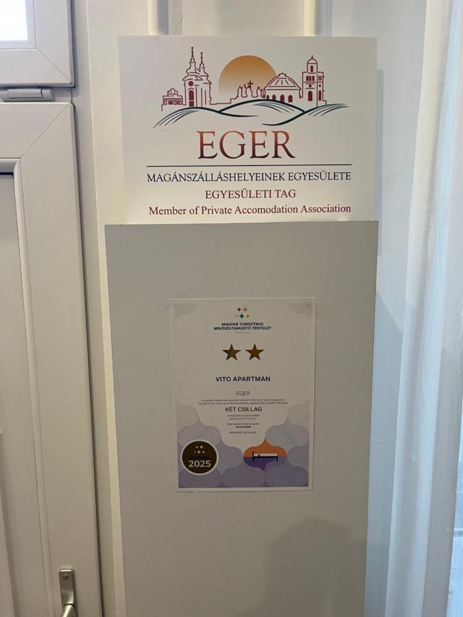 Vito Apartman Eger Exteriör bild